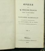 Opere di Q. Orazio Flacco recate in versi italiani