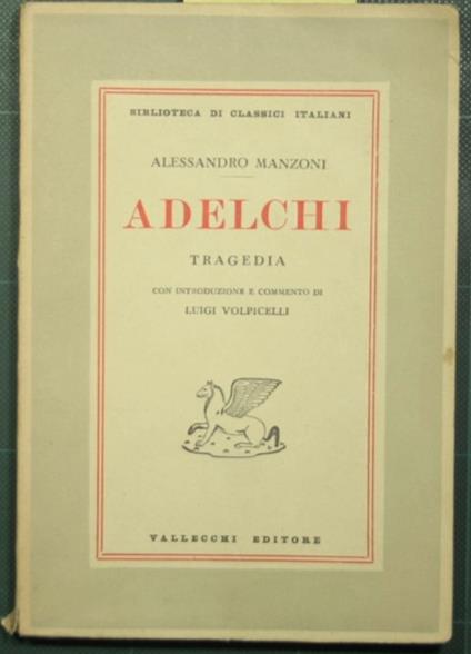 Adelchi - Alessandro Manzoni - copertina