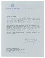 SUSANNA AGNELLI: autografo. LETTERA ORIGINALE FIRMATA (6 marzo 1980)