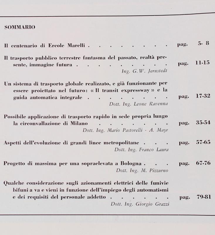 BOLLETTINO MARELLI 1967