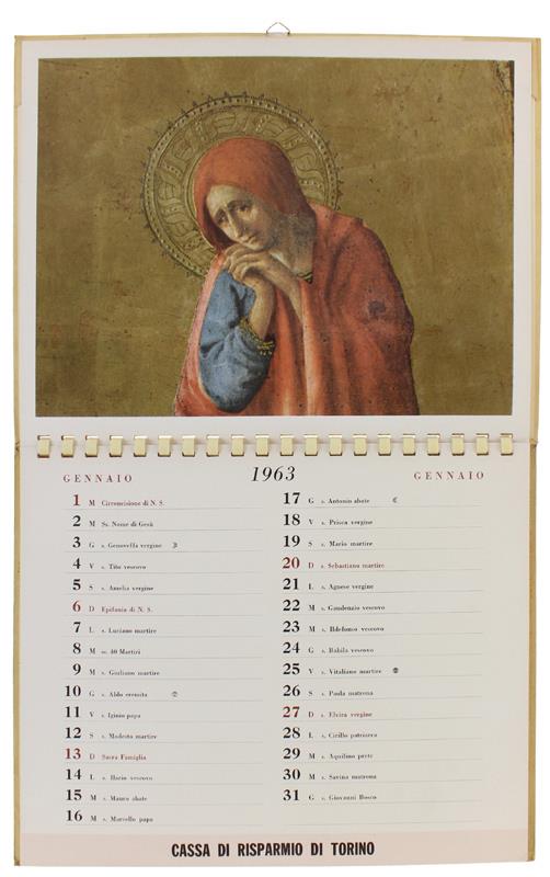 MASACCIO Calendario 1963 - copertina