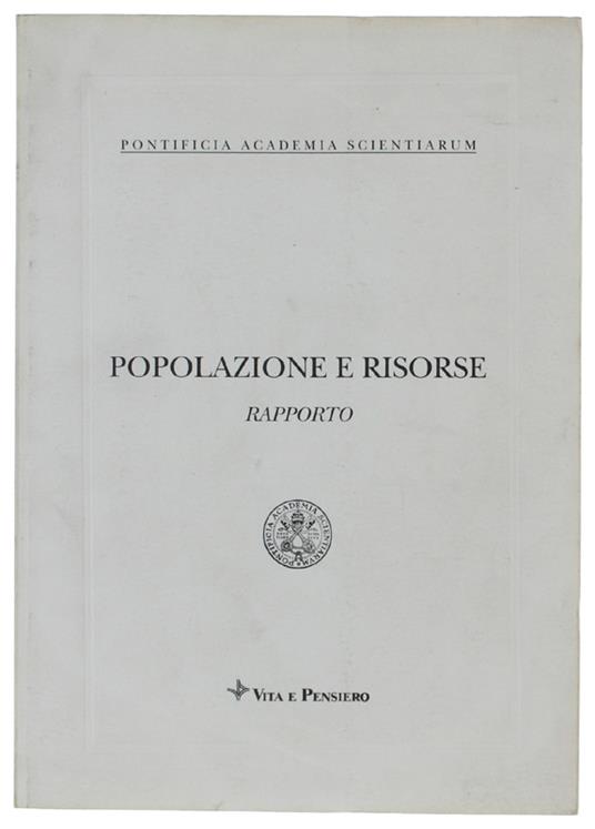 POPOLAZIONE E RISORSE - copertina