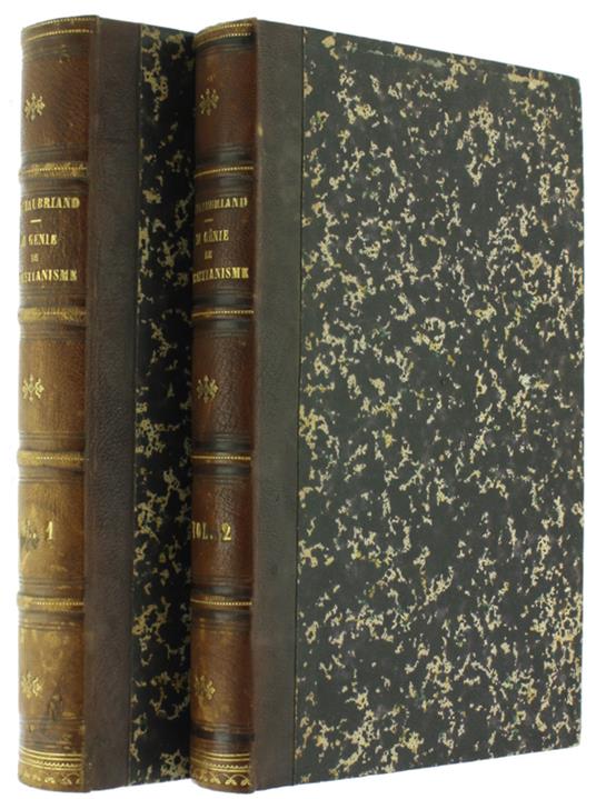 Le GENIE DU CHRISTIANISME suivi de LA DEFENSE DU CHRISTIANISME et de la Lettre a M. de Fontanes. Tome I - François-René de Chateaubriand - copertina