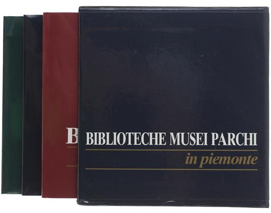 BIBLIOTECHE MUSEI PARCHI IN PIEMONTE. [3 volumi] - copertina