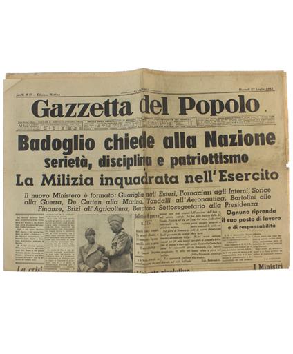 GAZZETTA DEL POPOLO - copertina