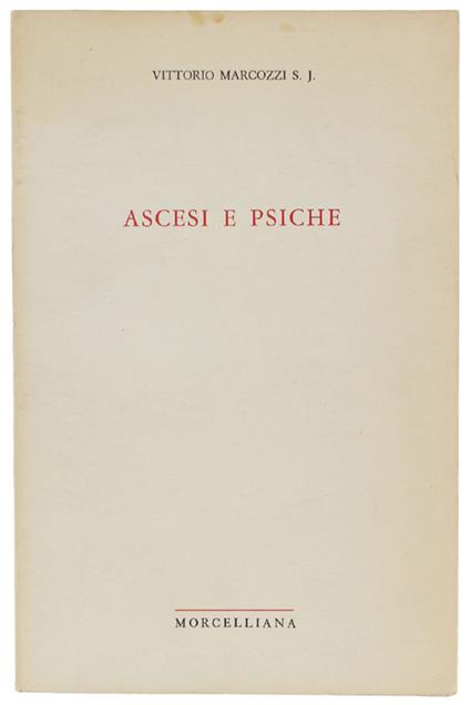 ASCESI E PSICHE - Vittorio Marcozzi - copertina