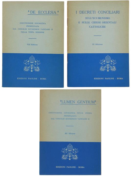 Concilio Ecumenico Vaticano II: LUMEN GENTIUM - Paolo VI - copertina
