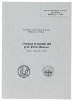 GIORNATA IN RICORDO DEL PROF. PIETRO BUZANO (Torino 7 dicembre 1994)