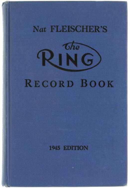 NAT FLEISCHER'S THE RING RECORD BOOK - copertina