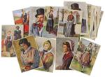 I COSTUMI DELLA VALLE D'AOSTA: Lotto di 30 cartoline illustrate nuove.