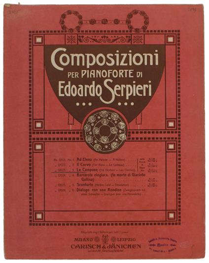 Le CAMPANE. Composizioni per pianoforte - copertina