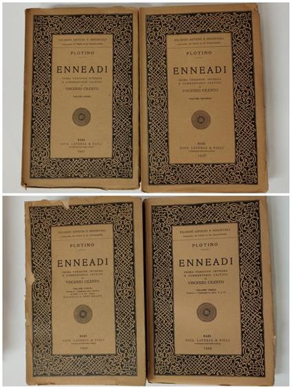 Enneadi. Tre volumi in quattro tomi - Plotino - copertina