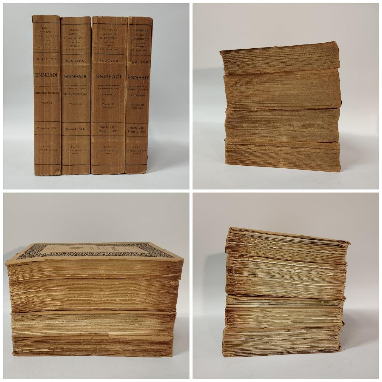 Enneadi. Tre volumi in quattro tomi
