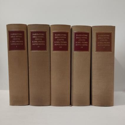 Narratori dell'ottocento e del Primo Novecento - copertina