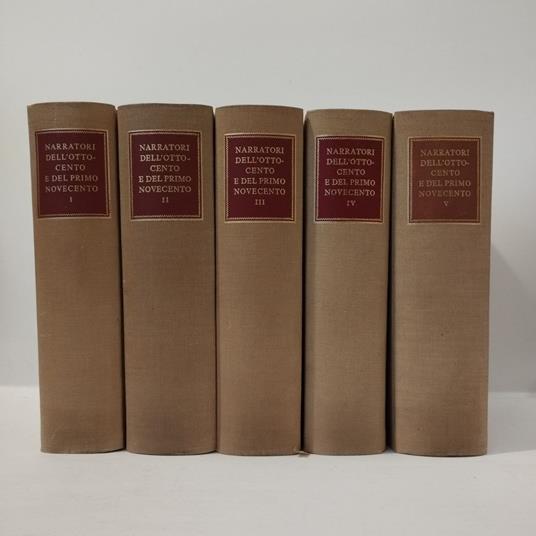 Narratori dell'ottocento e del Primo Novecento - copertina