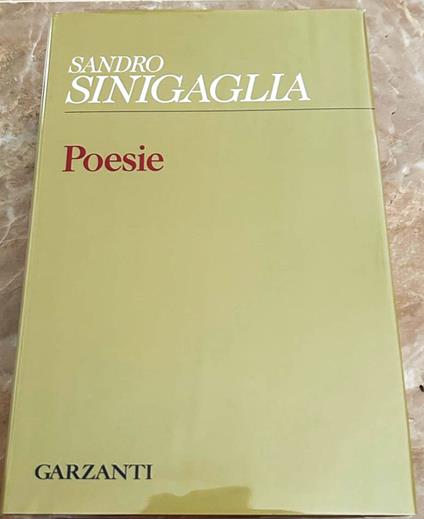 Poesie - Sandro Sinigaglia - copertina