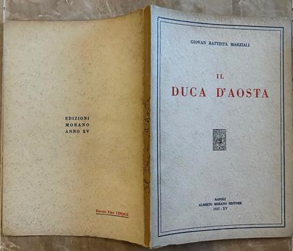 Il Duca D'Aosta - Giovan Battista Marzano - copertina