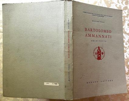 Bartolomeo Ammannati. Architetto - copertina