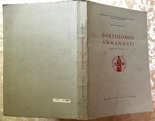 Bartolomeo Ammannati. Architetto - copertina