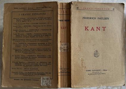 Kant - Friedrich Paulsen - copertina