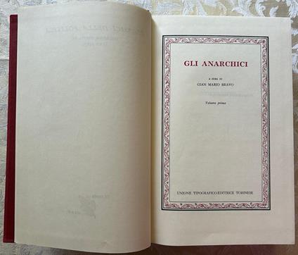 Gli Anarchici - G. Mario Bravo - copertina