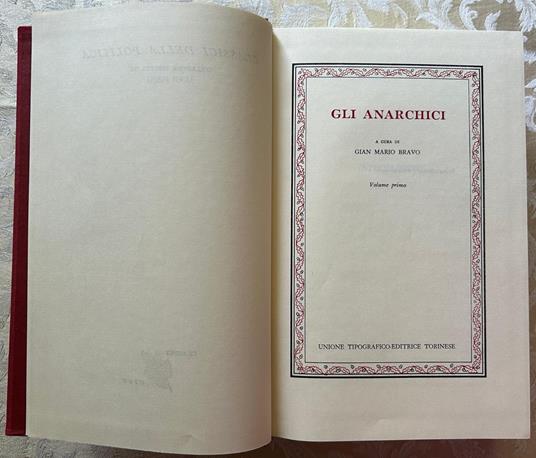 Gli Anarchici - G. Mario Bravo - copertina