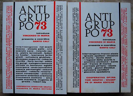 Antigruppo 73 - copertina