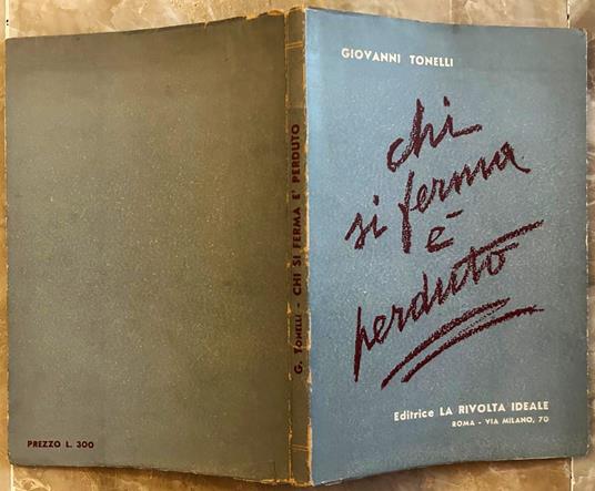 Chi Si Ferma è Perduto - Giovanni Tonelli - copertina