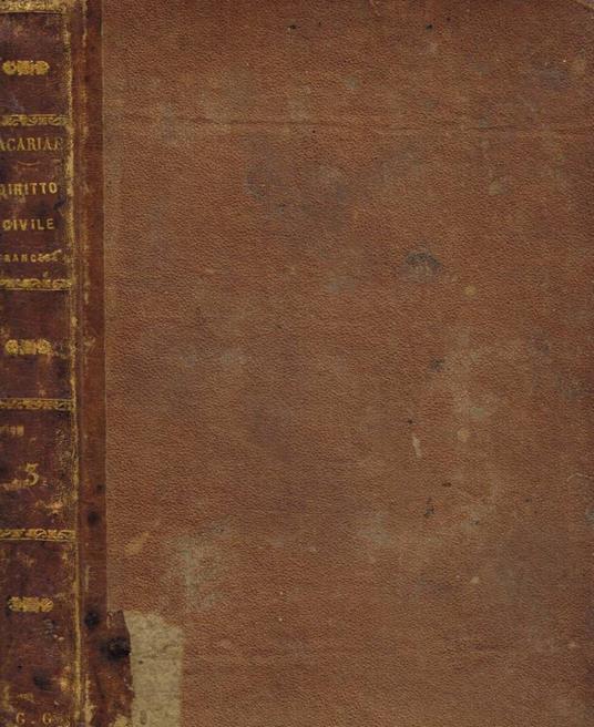 Corso di diritto civile francese tomo III - copertina