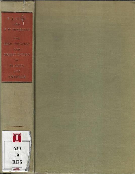 The domestication and exploitation of plants and animals - copertina