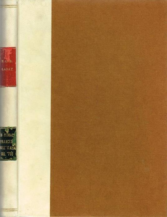 Un monaco francese nell'Italia del '700 - copertina