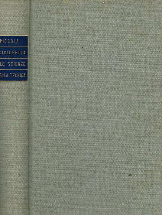 Piccola enciclopedia delle scienze e della tecnica - copertina