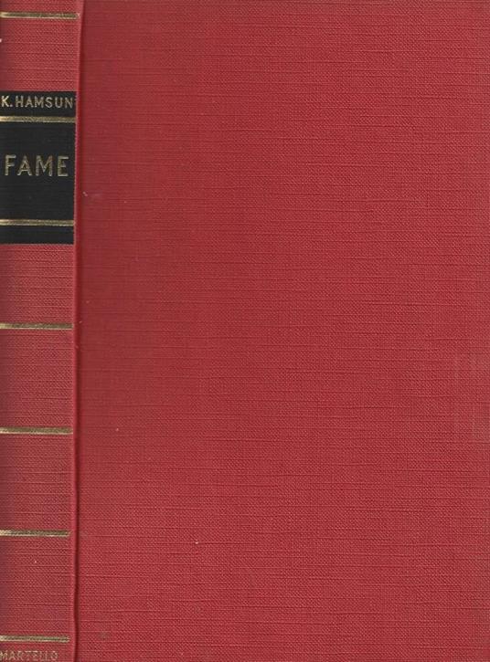 Fame - Knut Hamsun - copertina