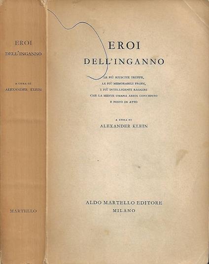 Eroi dell'inganno - copertina