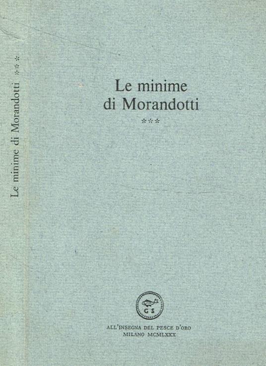 Minime vol.III - Alessandro Morandotti - copertina
