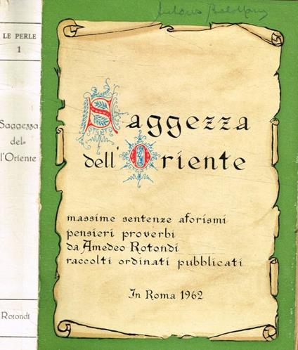 Saggezza dell'Oriente - copertina