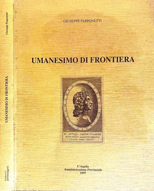 Umanesimo di frontiera - Giuseppe Papponetti - copertina
