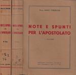 Note e spunti per l'apostolato. Vol. I, Vol. II