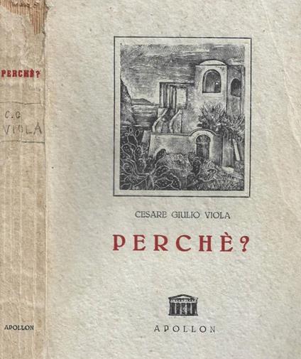 Perché? - Cesare Giulio Viola - copertina