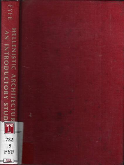 Hellenistic architecture - copertina