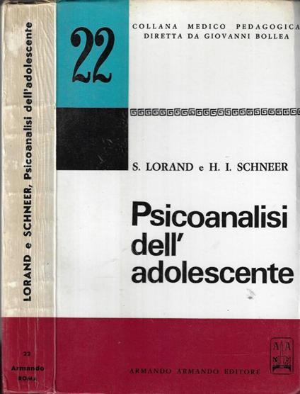 Psicoanalisi dell' adolescente - copertina