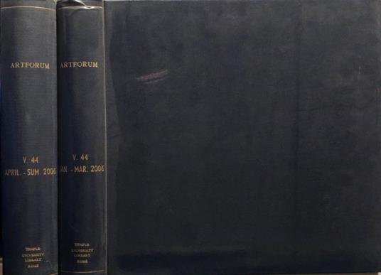 Art Forum vol 44 n 5,6,7 vol 44 n 8,9,10 2006 - copertina
