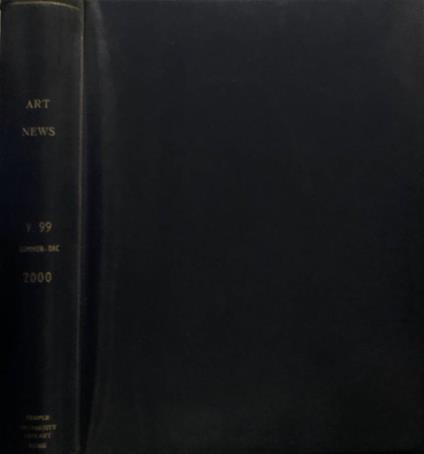 Art News vol 99, n 7,8,9,10,11 2000 - copertina
