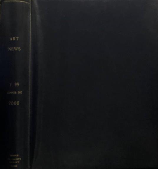 Art News vol 99, n 7,8,9,10,11 2000 - copertina