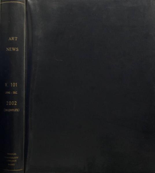 Art News vol 101, n 7,8,9,10,11 2002 - copertina