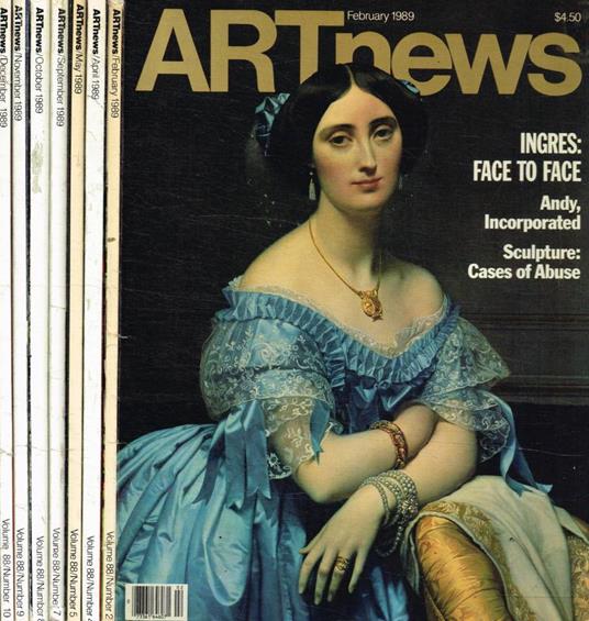 Art News n.2, 4, 5, 7, 8, 9, 10, anno 1989 - copertina