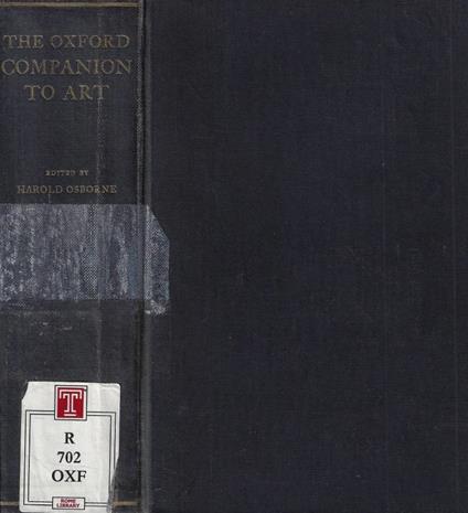 The Oxford companion to art - copertina