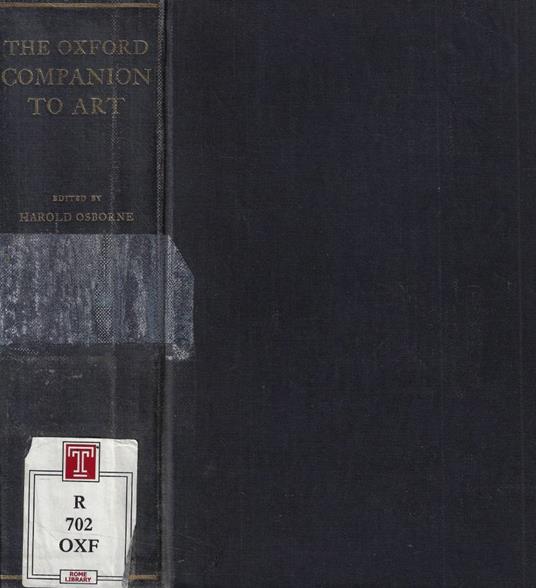 The Oxford companion to art - copertina