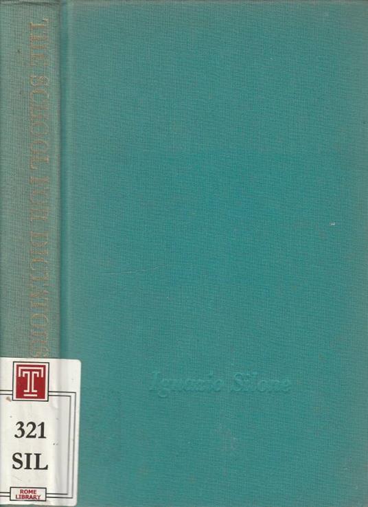 The school for dictators - Ignazio Silone - copertina