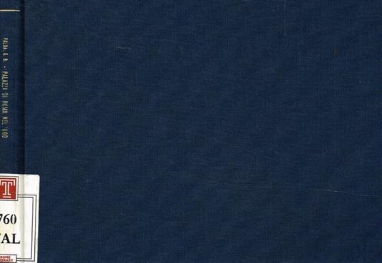 Palazzi di Roma nel '600 - copertina